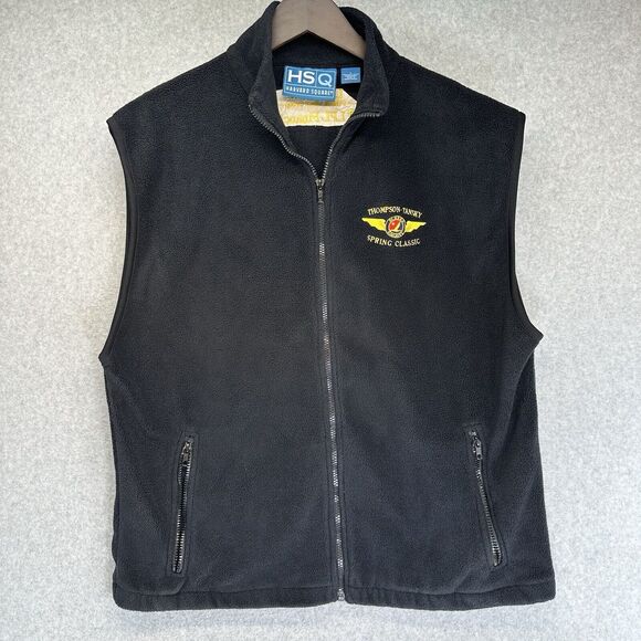 Harvard Square Other - Harvard Square Mens Vest Full Zip Large Black Thompson Tansky Spring Zip Pockets